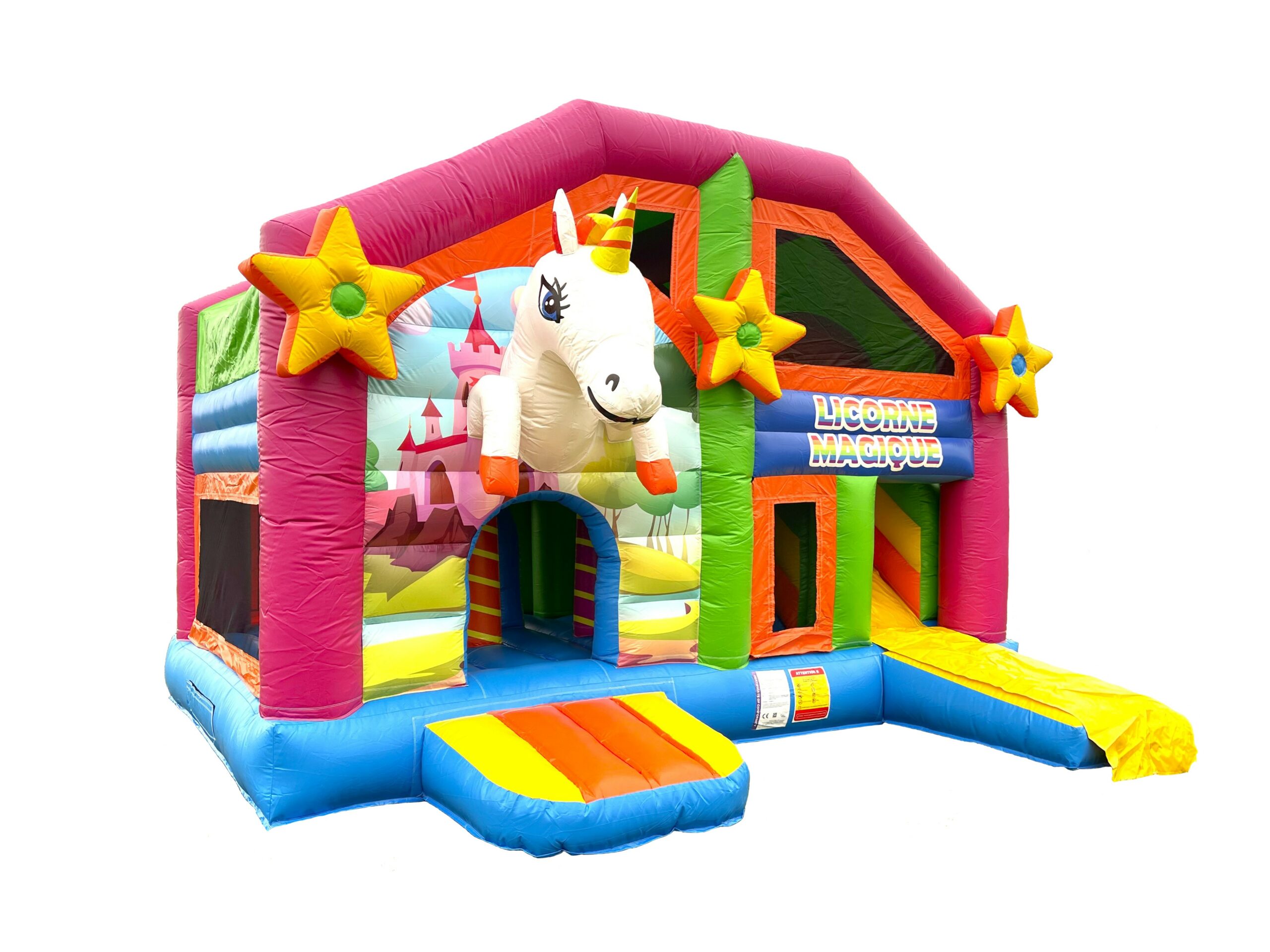 Le Château Gonflable Licorne Magique